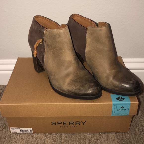 Sperry Shoes - Sperry Booties- Dasher Lille Khaki
